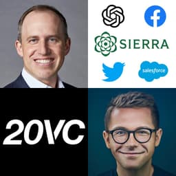 20VC: Bret Taylor: The AI Bubble and What Happens Now | How the Cost of Chips and Models Will Change in AI | Will Companies Build Their Own Software | Why Pre-Training is for Morons | Leaderships Lessons from Mark Zuckerberg